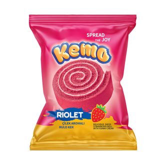   Kemo Riolet Eper Ízű Krémmel Töltött Piskótatekercs (45g)