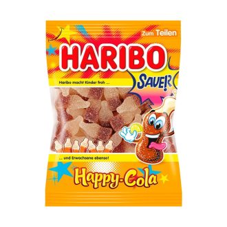   Haribo Fizz Happy Cola Savanyú kólaízű gumicukorka (80 g)