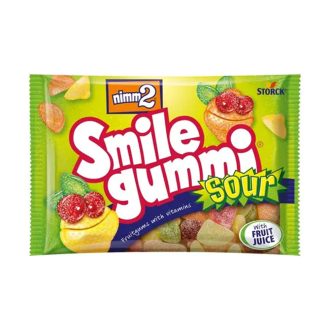   nimm2 Smilegummi Sour vegyes gyümölcsízű savanyú gumicukor (100g) 