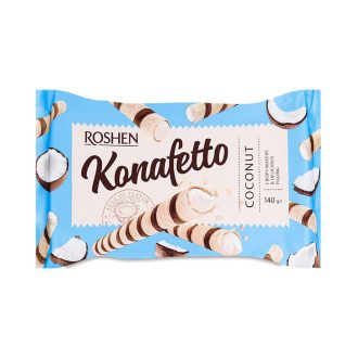 Roshen Konafetto Kókuszkrémmel Töltött Ostyarúd (140g)